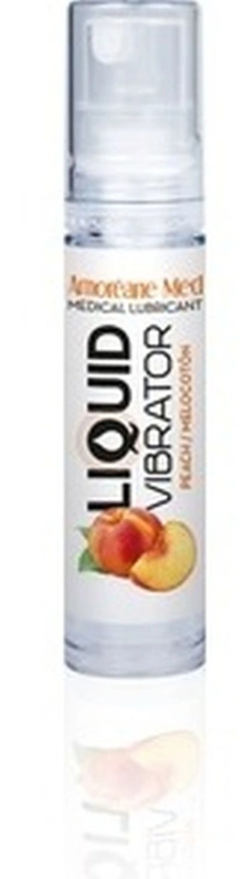 Wibrator w płynie Liquid Vibrator Peach 10ml Amoreane | 100% ORYGINAŁ| DYSKRETNA PRZESYŁKA